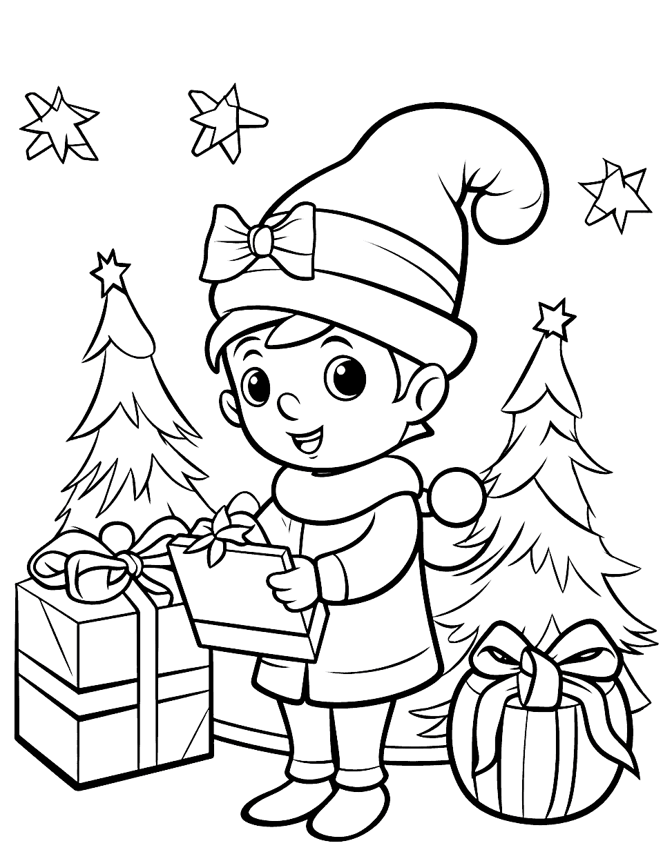 Christmas coloring pages free printable sheets