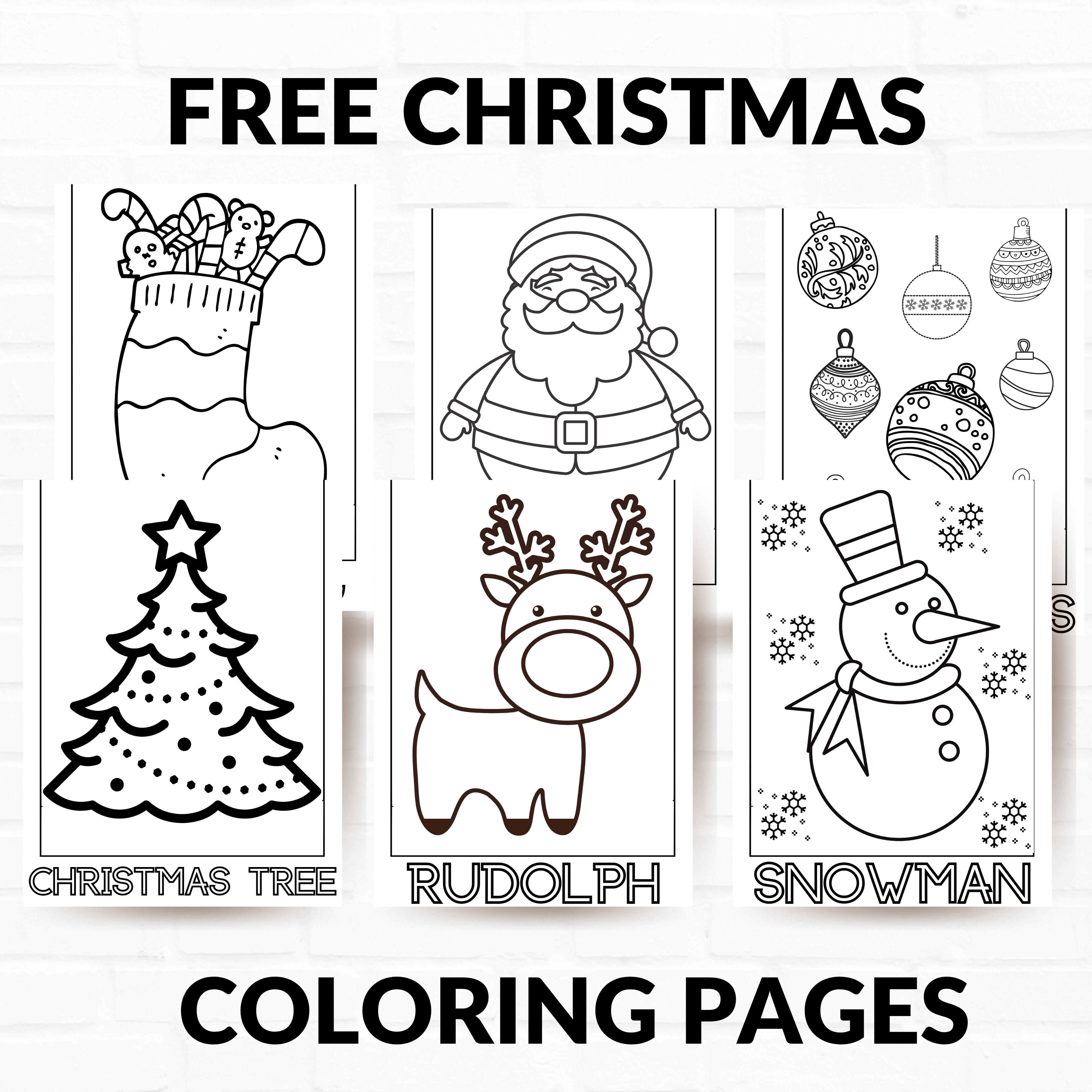 Free printable christmas coloring pages