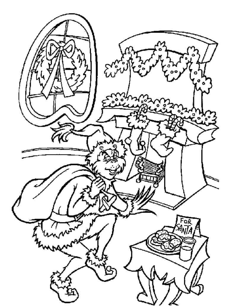 Grinch coloring pages
