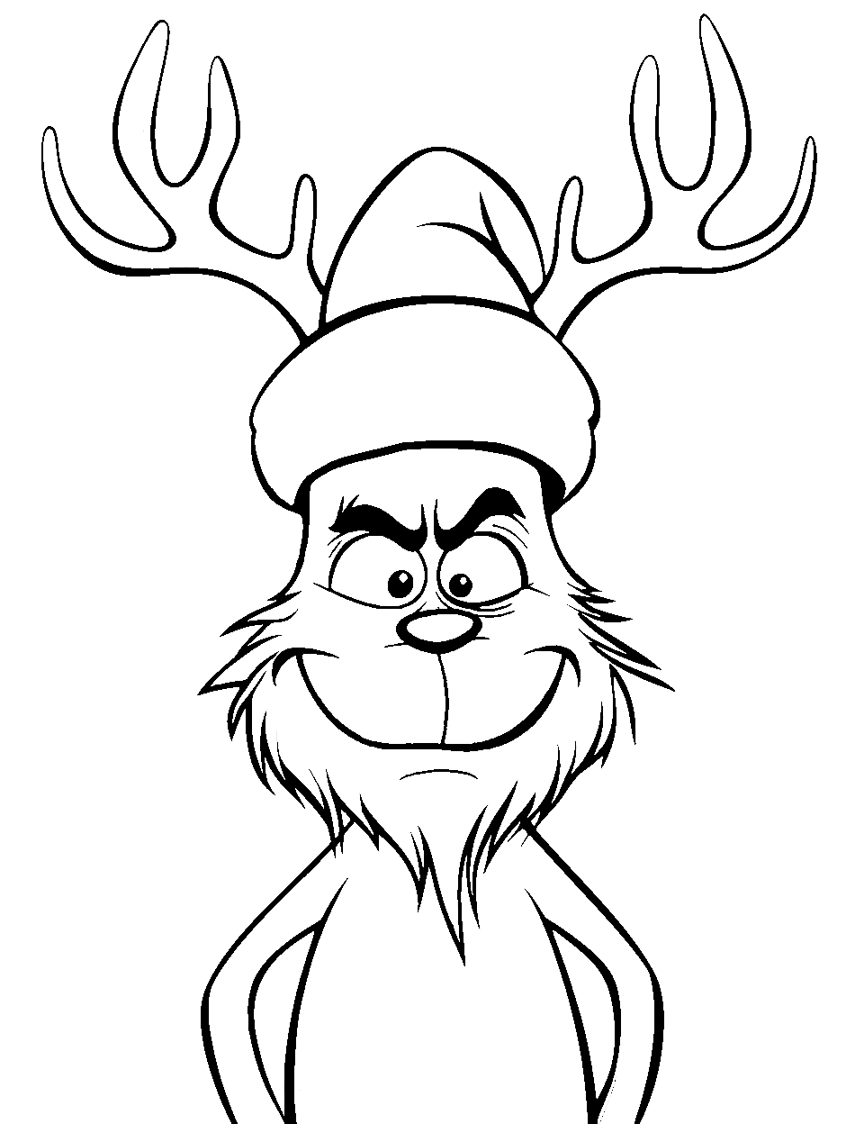Grinch coloring pages free printable sheets