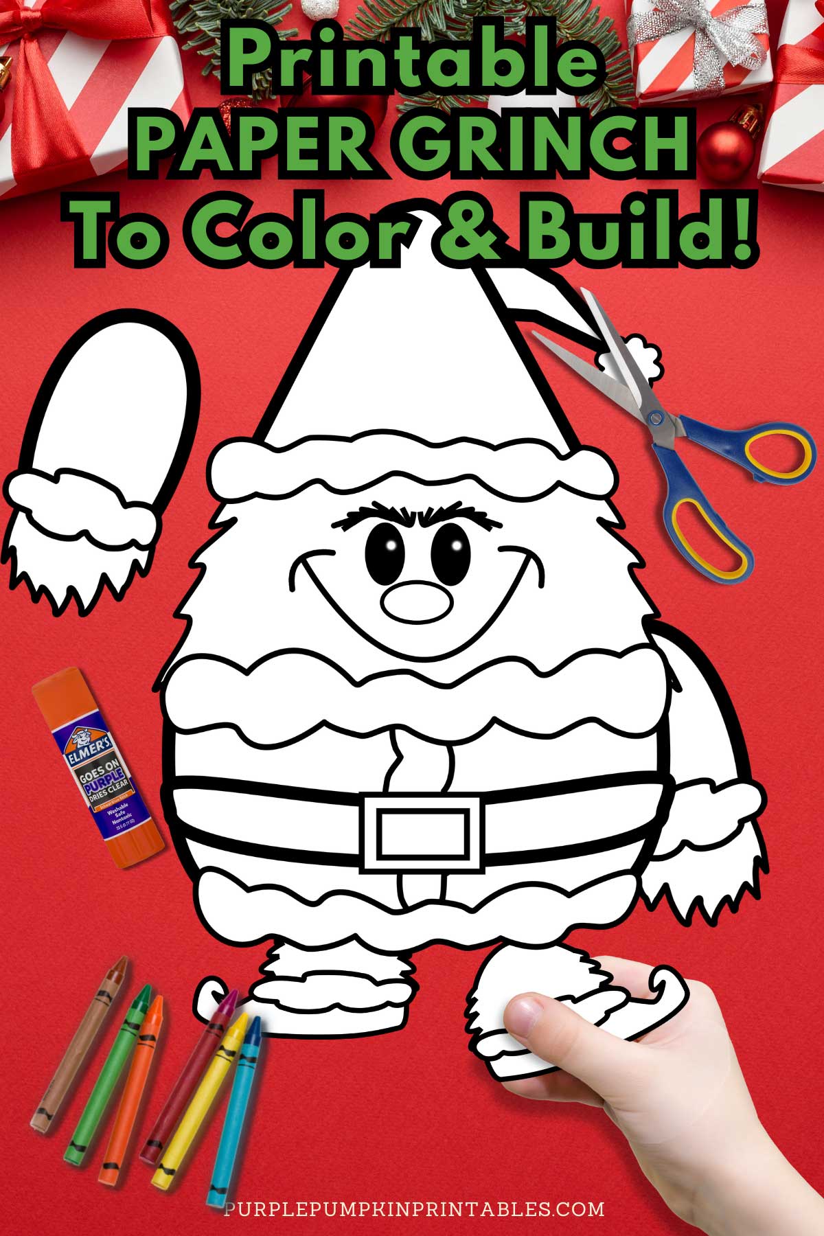 Printable color build the grinch