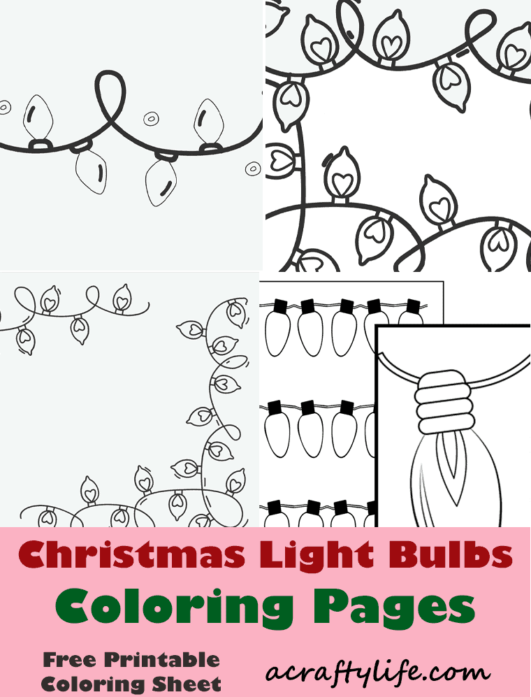 Fun christmas lights coloring pages free printable