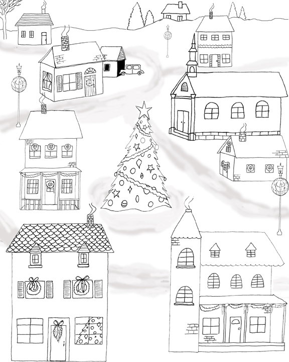 Free christmas coloring pages