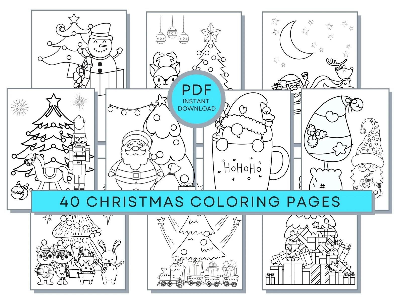 Christmas coloring for seniors