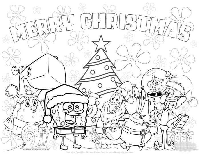 Printable christmas coloring pages pdf