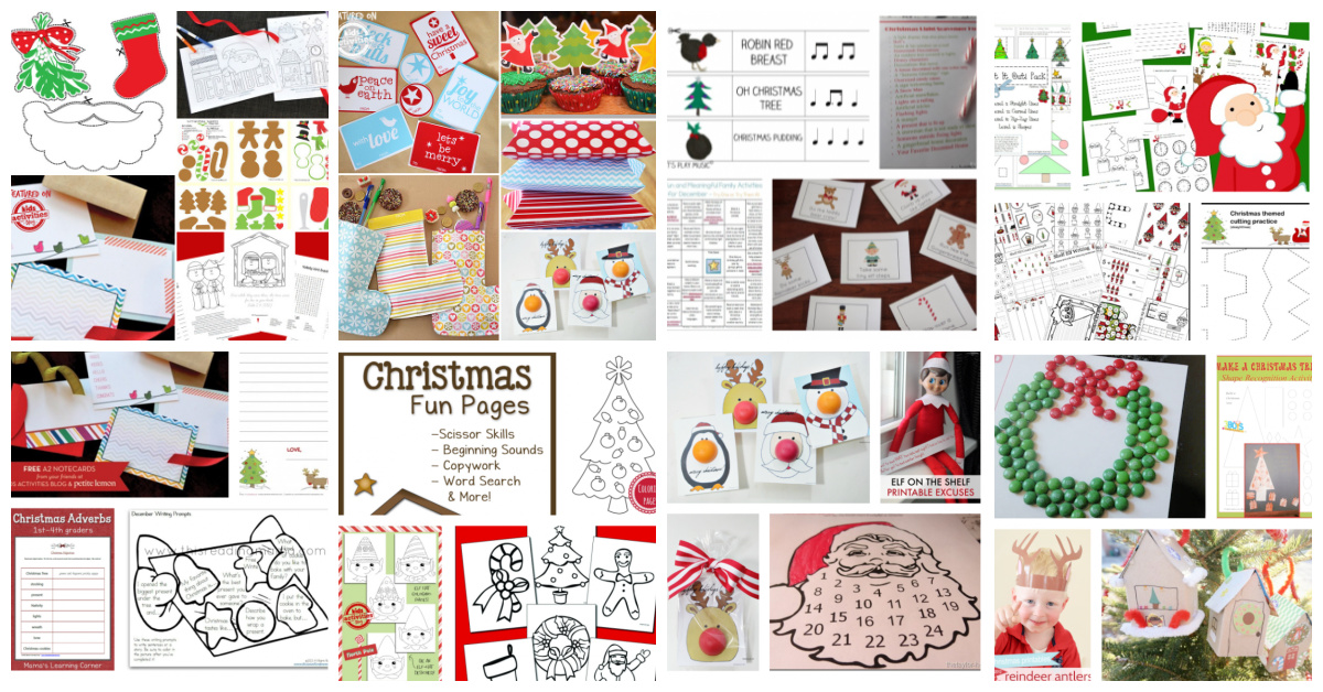 Free christmas printables coloring crafts worksheets â kids activities blog
