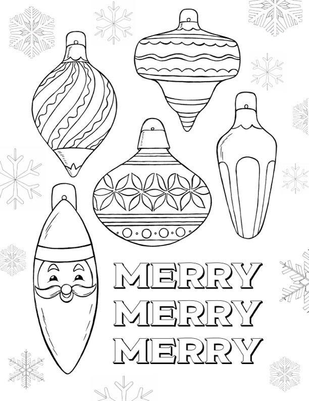 Ornament coloring pages