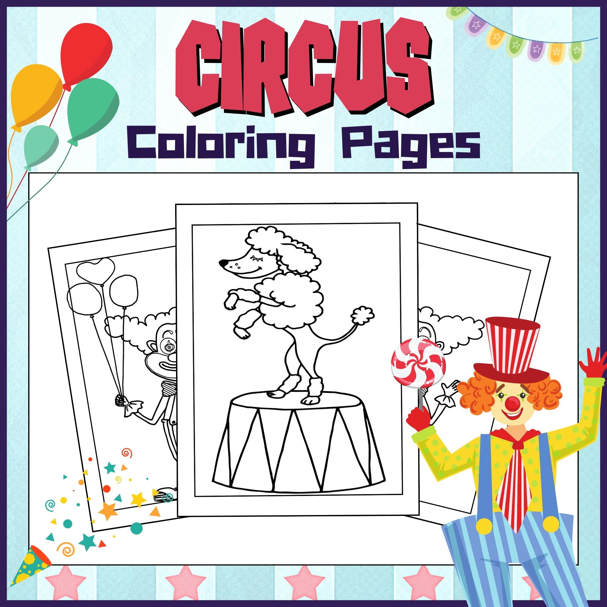 Circus coloring pages printable coloring pages for kids made by teachers