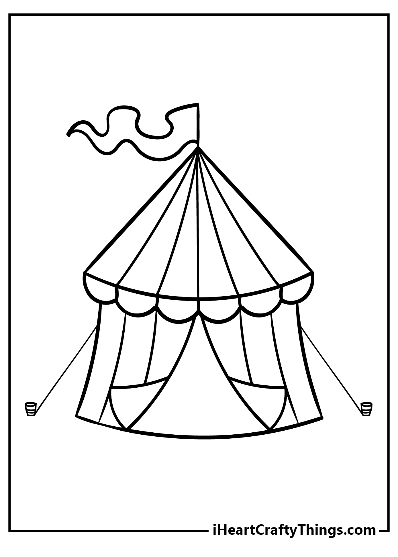 Circus coloring pages free printables