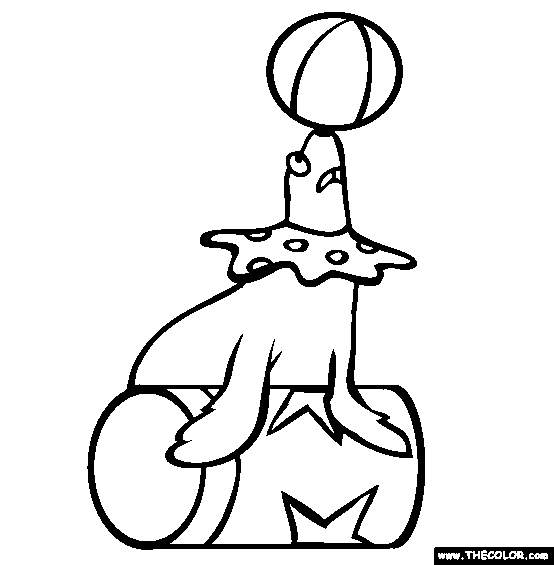 Circus online coloring pages