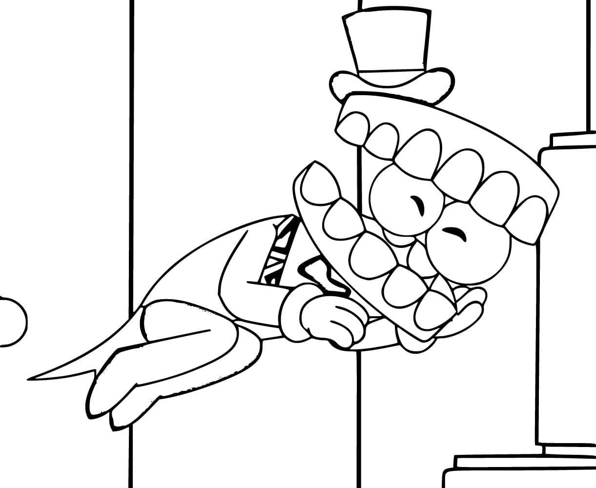 The amazing digital circus free printable coloring page