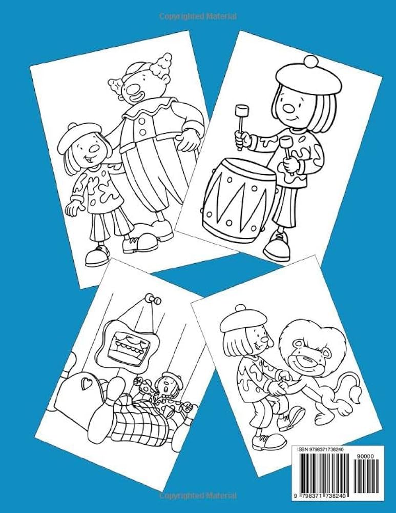Jojos circus coloring book easy and fun coloring pages for kids preschool and kindergarten elizabeth ivor books