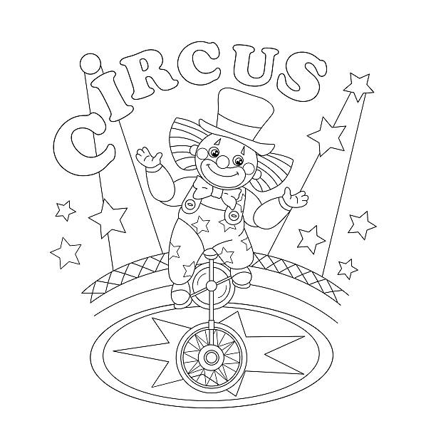 Circus coloring book stock illustrations royalty