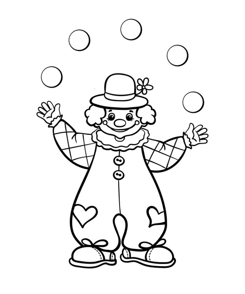 Thousand clown coloring pages royalty