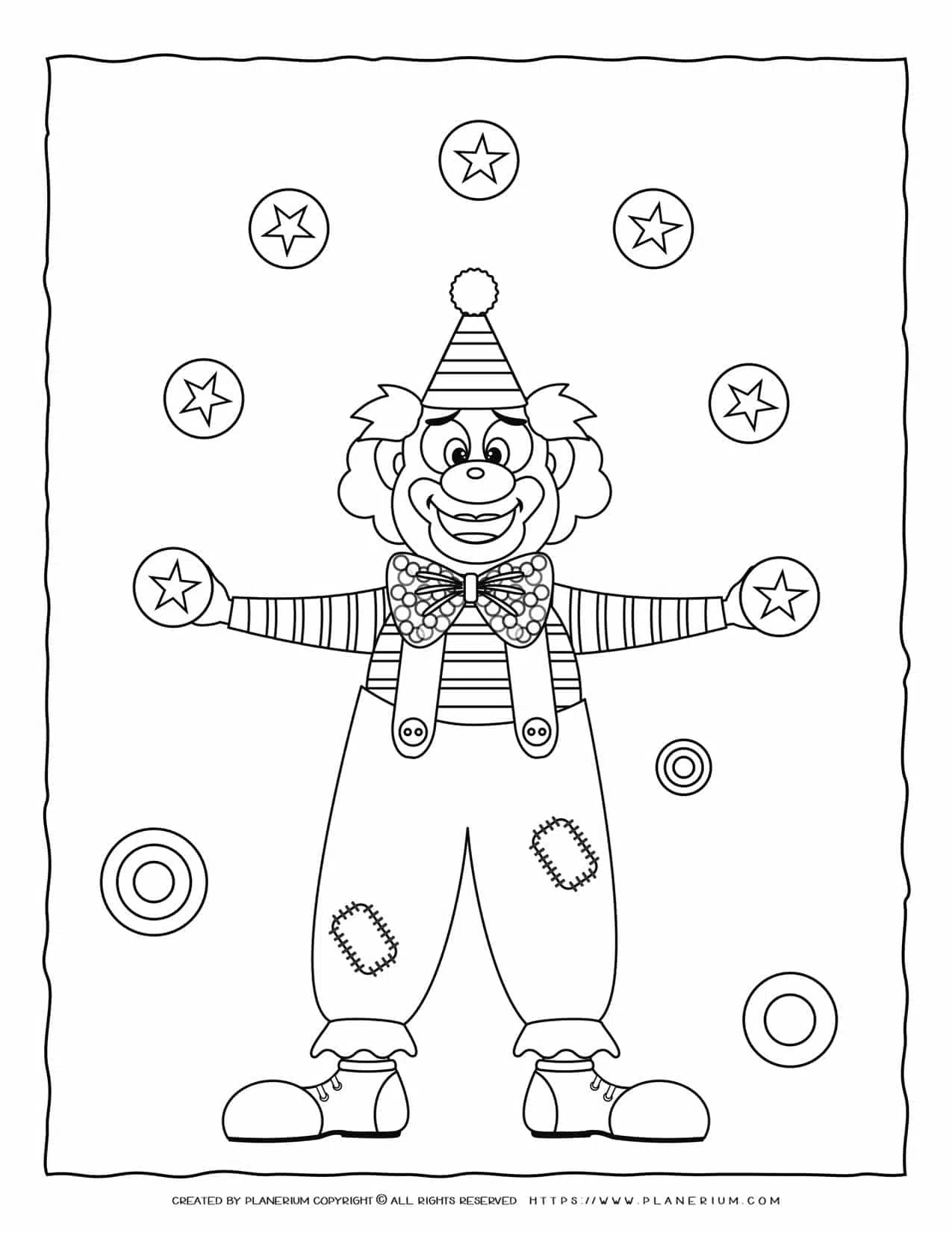 Carnival coloring page