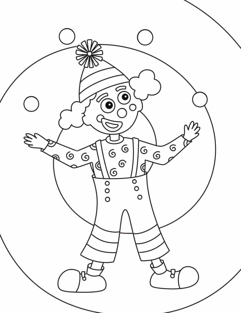 Free carnival coloring pages â the hollydog blog