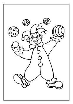 Explore the circus with our printable clown coloring pages collection for kids
