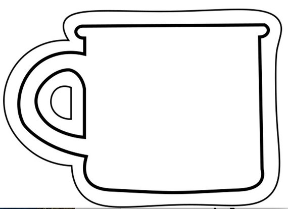 Coffee mug tea cup template coffee mug tea cup applique template coffee mug tea cup printable template coffee mug tea cup download