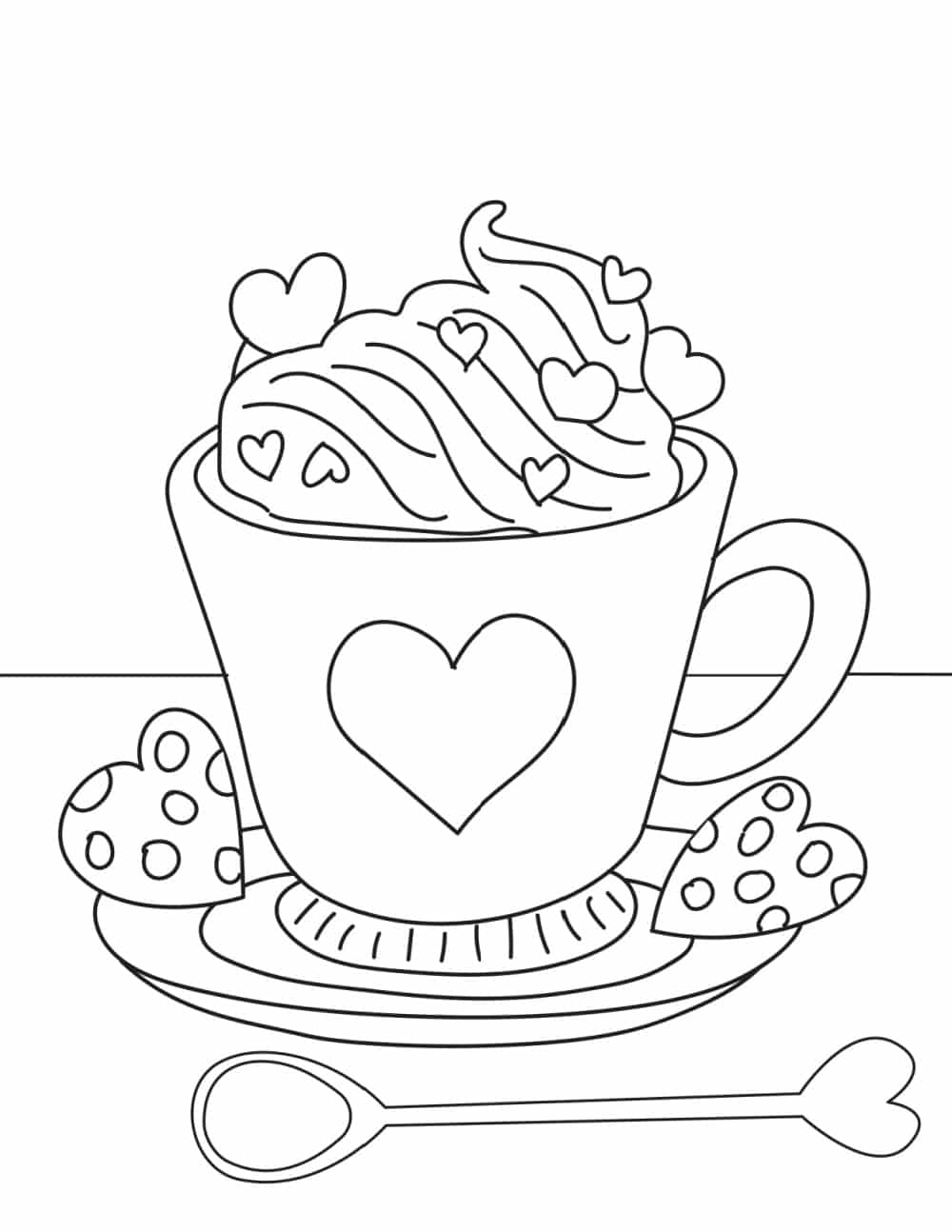 Free printable valentines day coloring pages