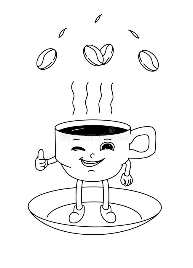 Coloring book coloring page children cup stock illustrations â coloring book coloring page children cup stock illustrations vectors clipart