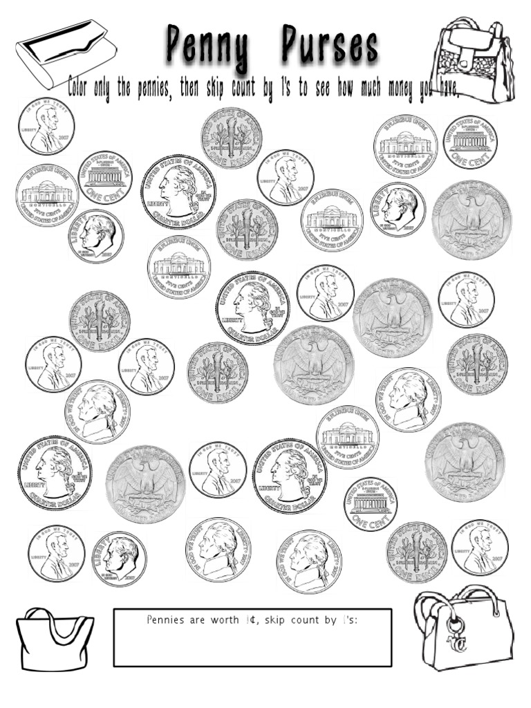 Coin coloring pages pdf cent currency foreign exchange market
