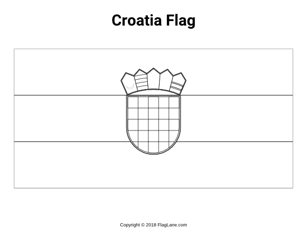 Free printable croatia flag coloring page download it at httpsflaglanecomcoloring