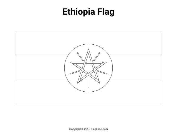 Free printable ethiopia flag coloring page download it at httpsflaglanecoloring