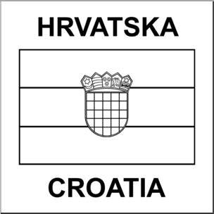 Croatia flag bunting louring pages