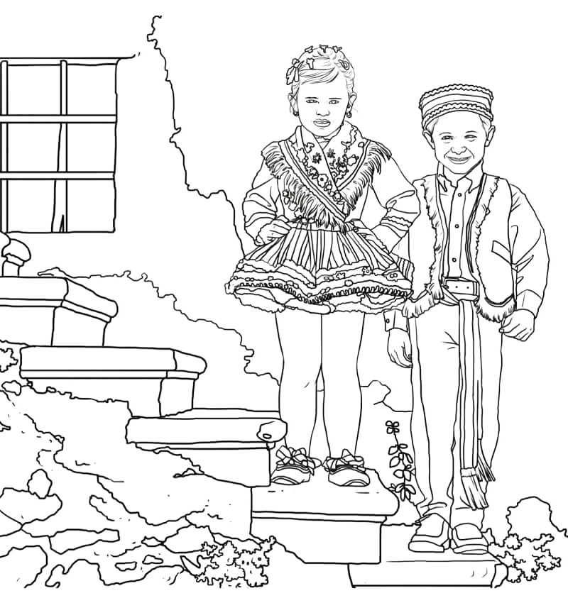 Croatia coloring pages