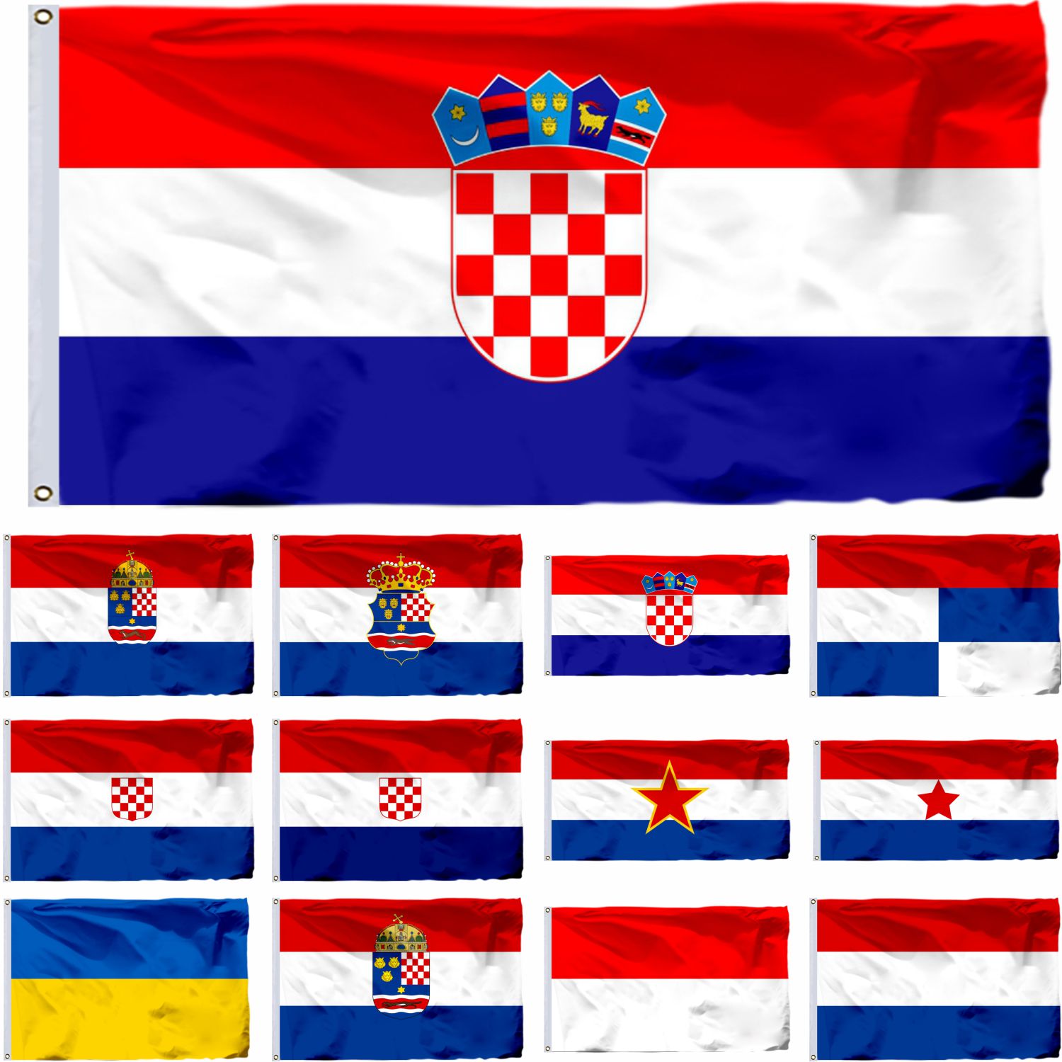 Croatia flag print croatia flag croatia banner homes croatia croatia size