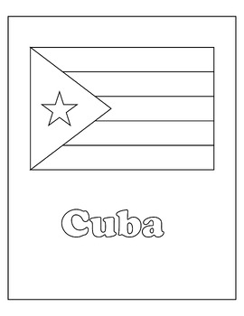 Hispanic countries flag coloring pages