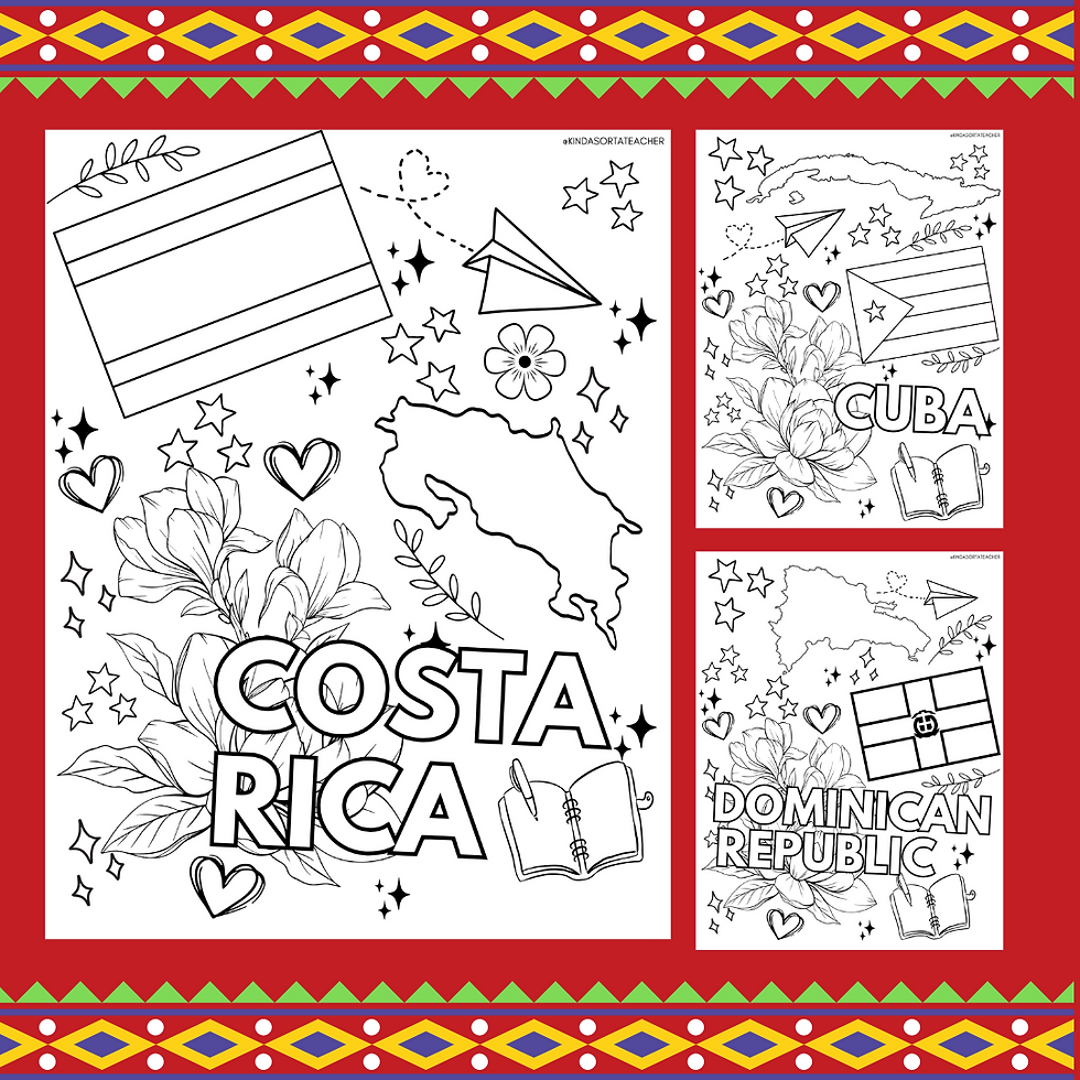 Heritage month coloring pages kinda sorta teacher
