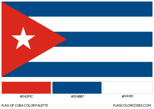 Cuba flag color codes