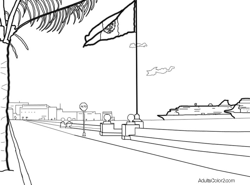 Beach coloring pages imagine youre there without a care