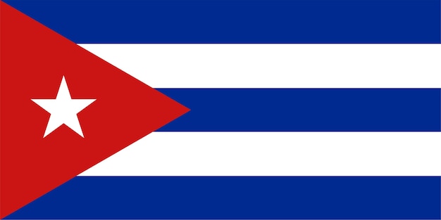Premium photo cuban flag of cuba