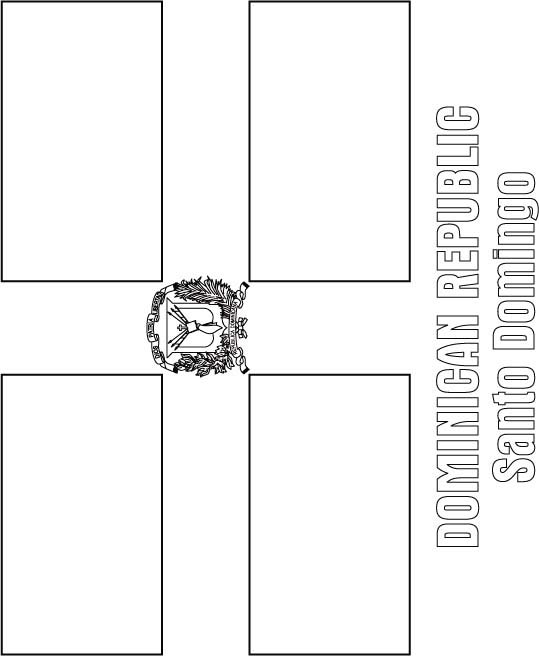 Dominican republic flag coloring page download free dominican republic flag coloring page for kids best coloring pages
