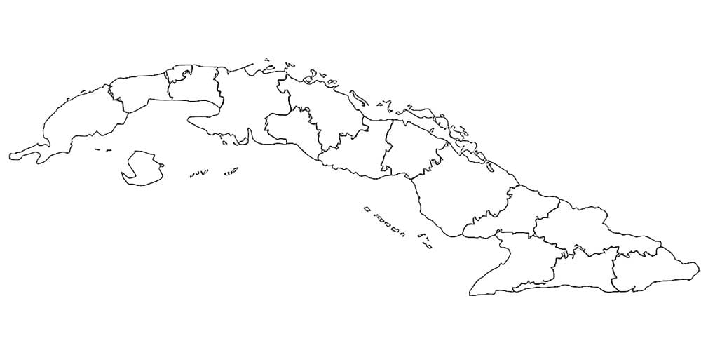 The national flag of cuba coloring page
