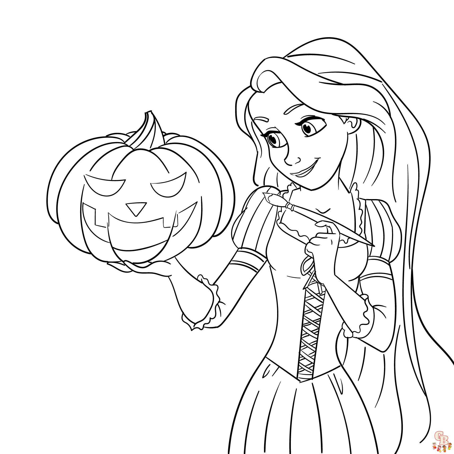 Halloween disney coloring pages free printable