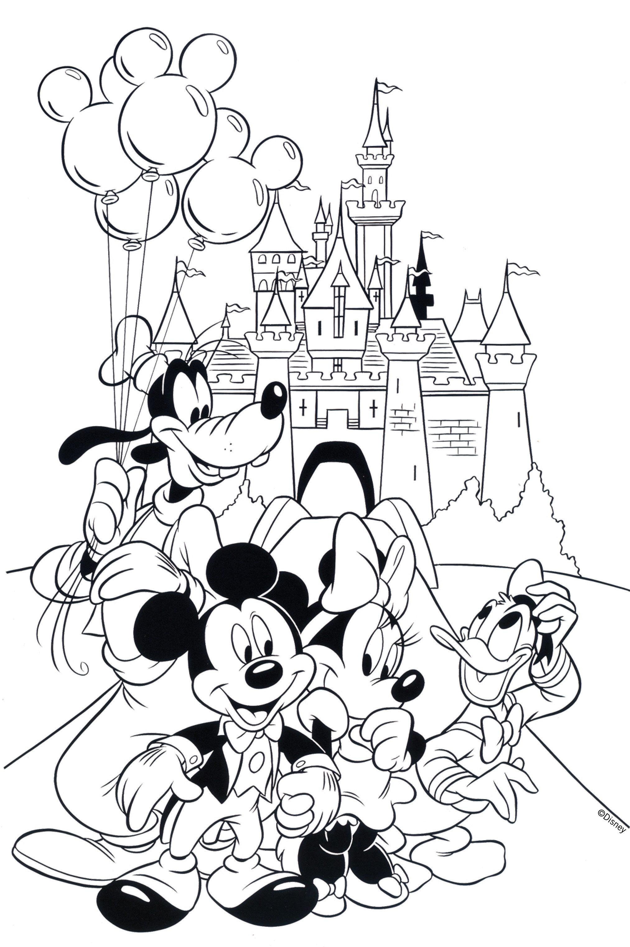 Free disney coloring page printable disney coloring pages mickey mouse coloring pages cartoon coloring pages