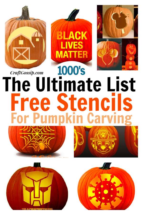 The ultimate pumpkin carving list of over free stencils and templates â home and garden