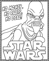Printable star wars coloring pages