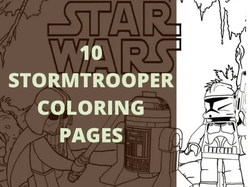Iconic star wars stormtrooper coloring pages