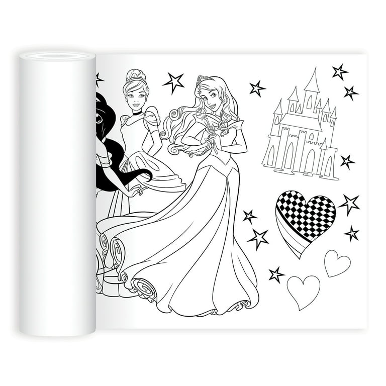 Disney princess coloring set pieces beginner children ages years and up