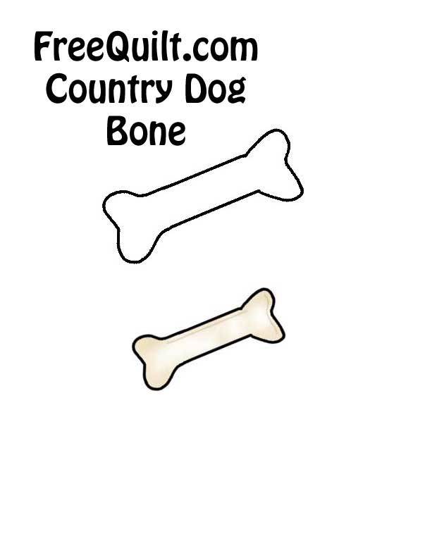 Dog bone template