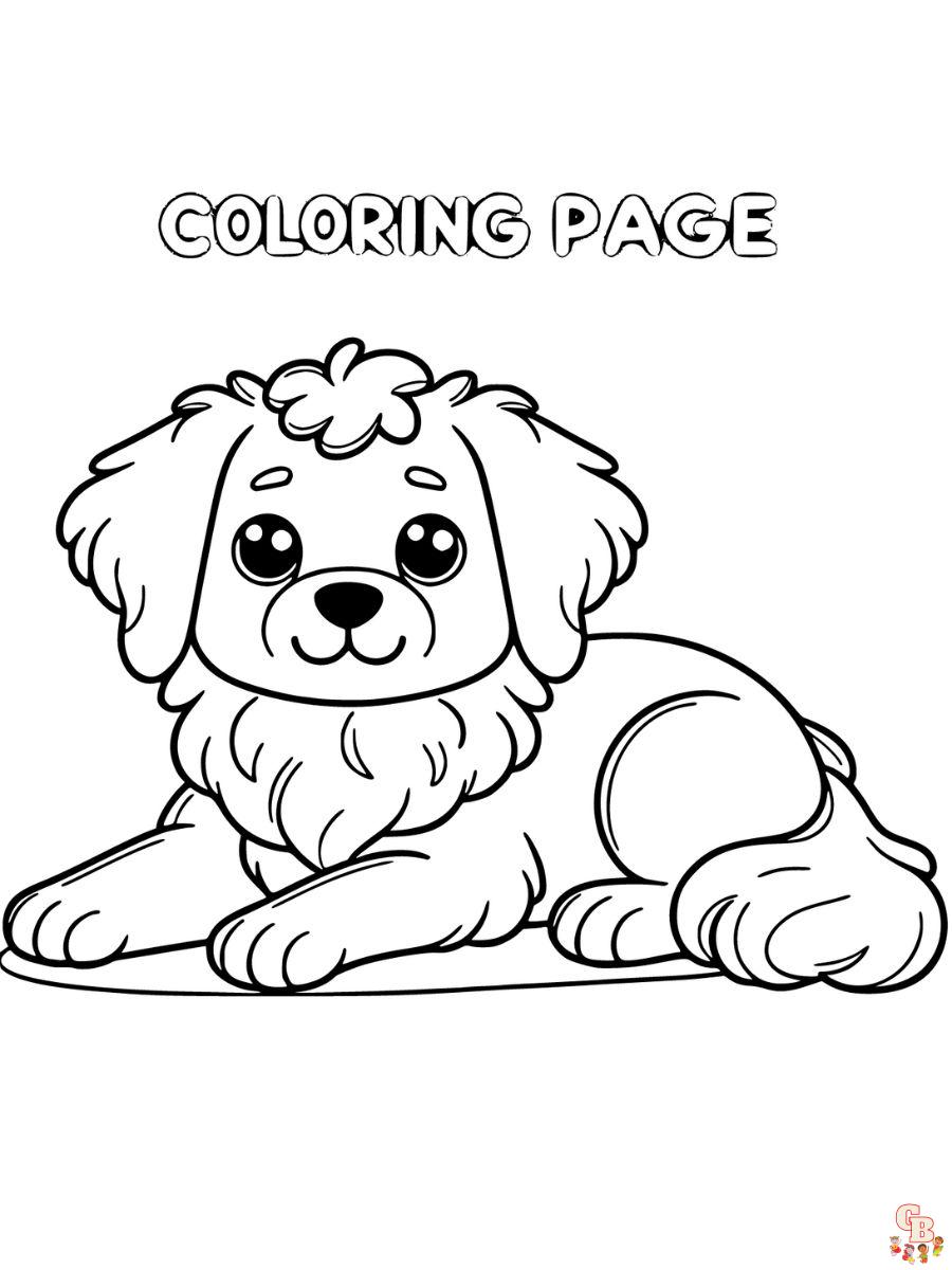Dogs coloring pages to print