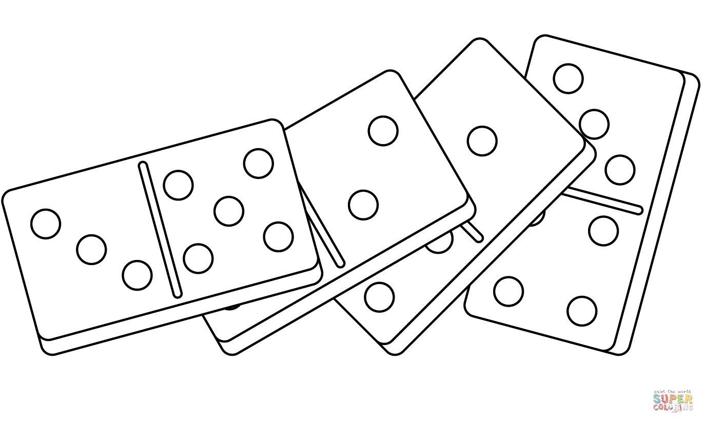 Domino effect coloring page free printable coloring pages