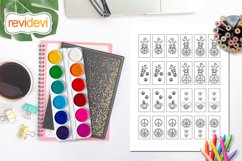 Printable coloring pages bundle domino tag size