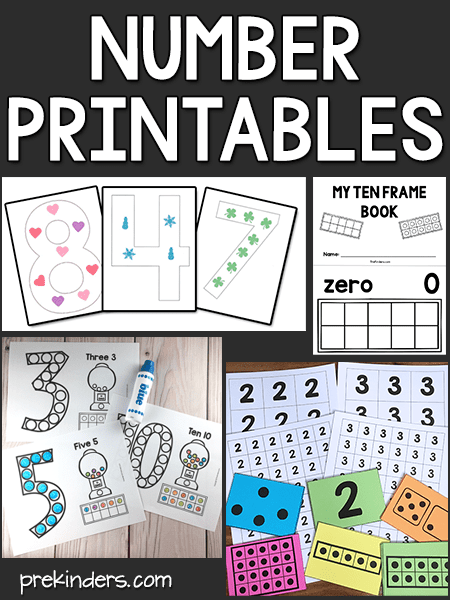 Large numeral printables and more
