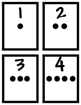 Number dot cards