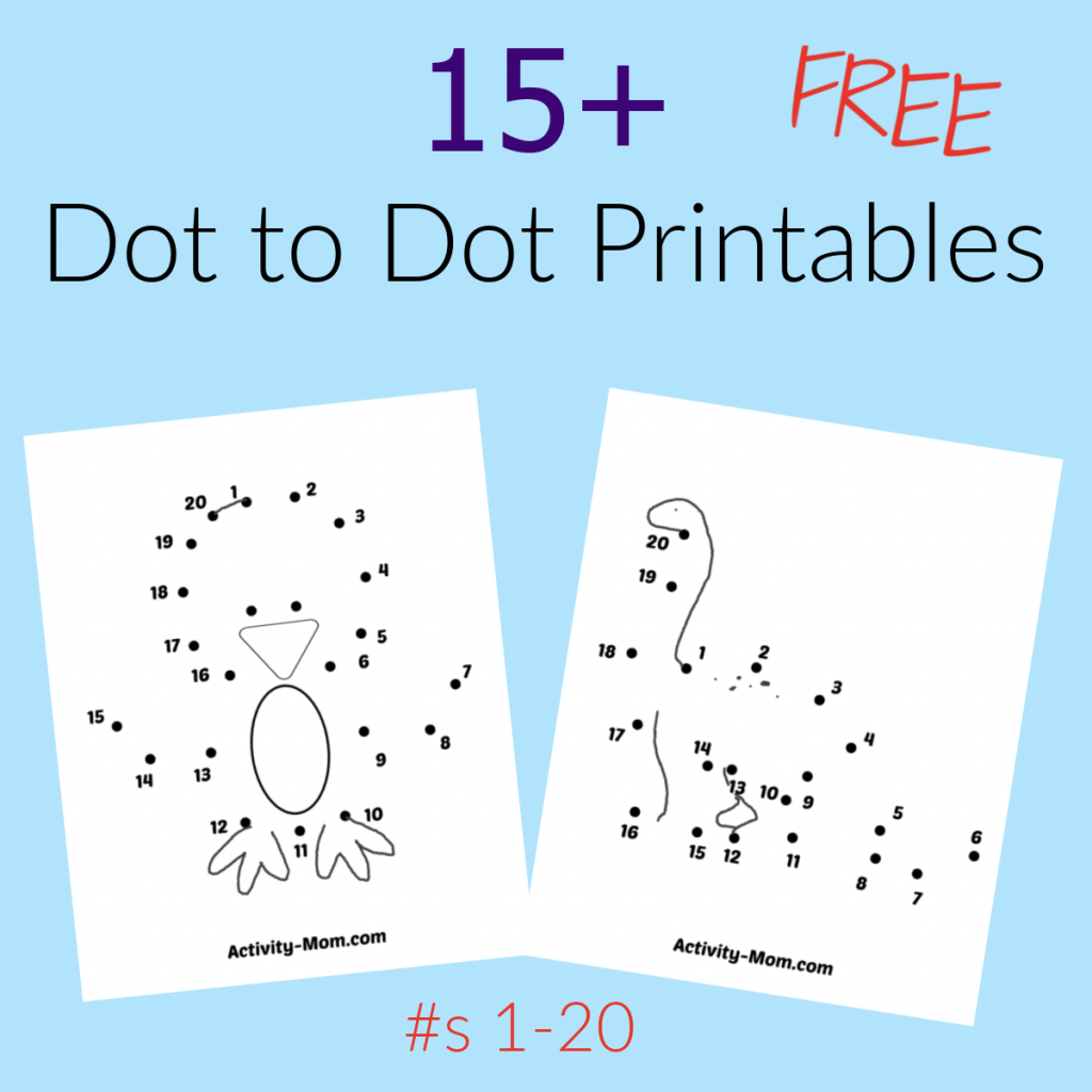 Easy dot to dot printables numbers